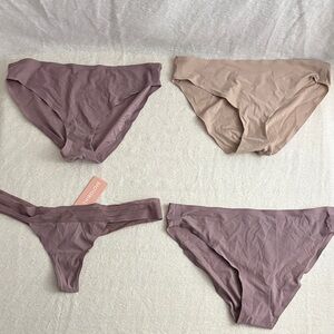 Thirdlove 24/7 Comfort Stretch Bikini and Thong (Lot of 4)
